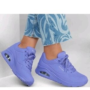 NIB Women's Skechers UNO-Stand on Air in Lilac Size 7M